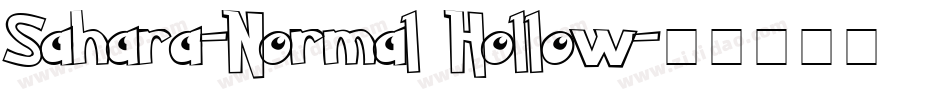 Sahara-Normal Hollow字体转换